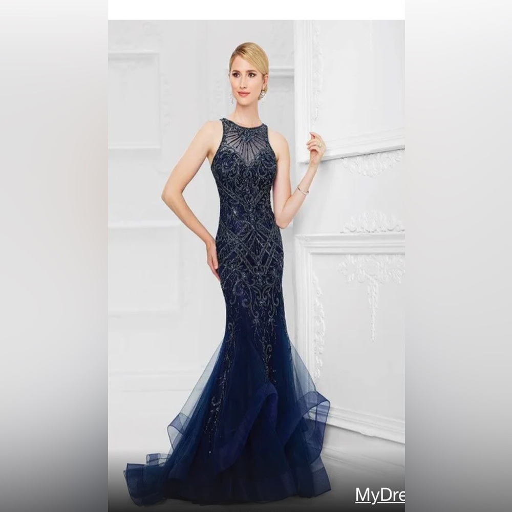 Beaded Ivonne D long dress.  Altered for a 5’2” woman.